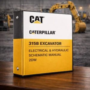 Caterpillar 315B schematic manual in workshop