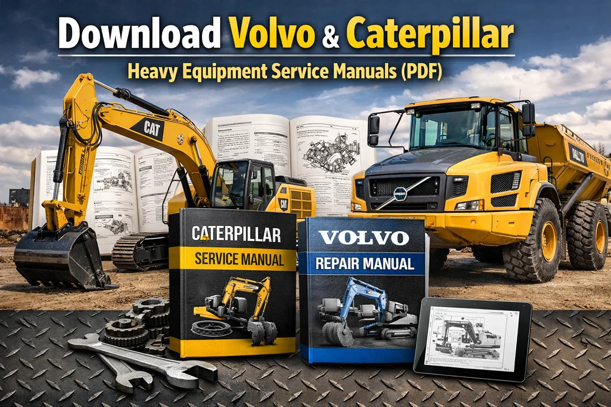 Download Volvo & Caterpillar Heavy Equipment Service Manuals (PDF)