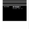 KOMATSU D155AX-7 JPN BULLDOZER SERVICE REPAIR MANUAL SN 90001-up
