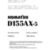 Komatsu D155AX-5 Bulldozer Dozer Shop Service Repair Manual SN 76001-Up