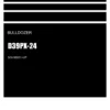 Komatsu D39PX-24 Bulldozer Parts Catalog Manual SN 95001-UP