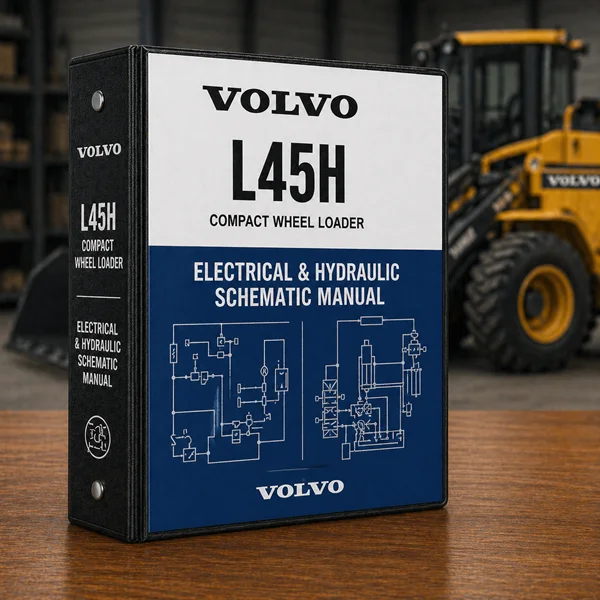 VOLVO L45H COMPACT WHEEL LOADER ELECTRICAL & HYDRAULIC SCHEMATIC MANUAL